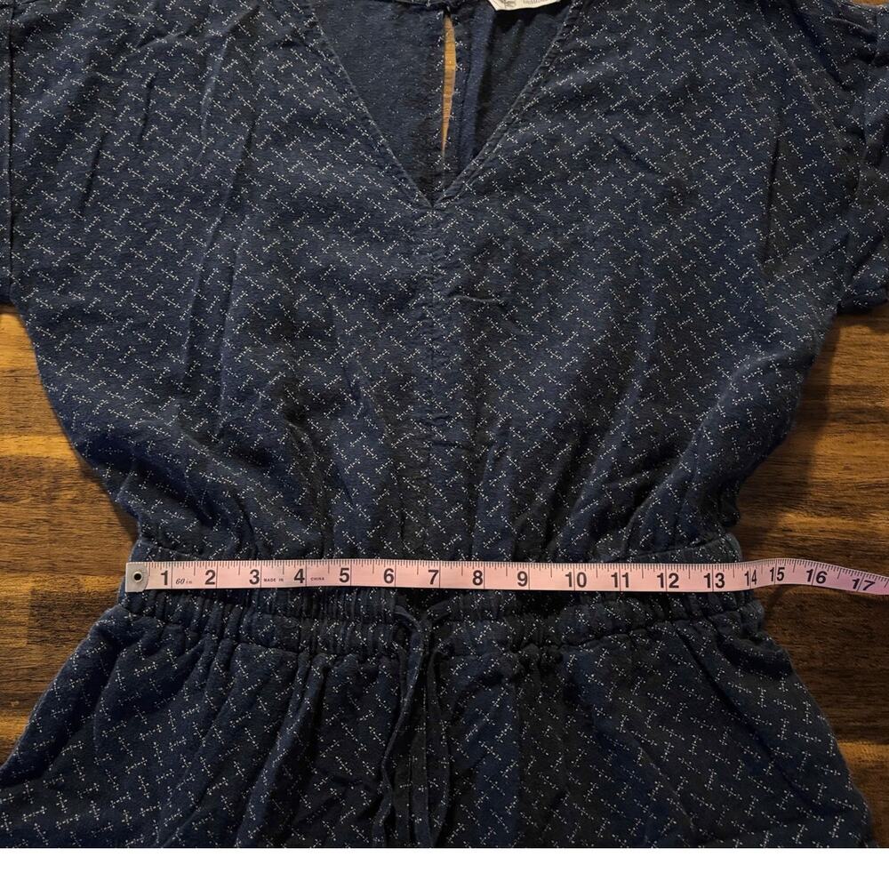 Carve Designs Women’s Small Romper One Piece Sophie Linen Blend Short Sleeve - Picture 7 of 12